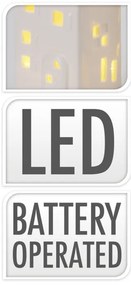 Ozdobny domek ceramiczny LED, 16 cm