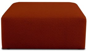 Ceglasty moduł sofy z materiału bouclé Roxy – Scandic