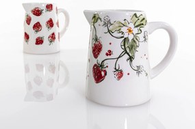 Dzbanek ceramiczny STRAWBERRY, w truskawki, 600 ml