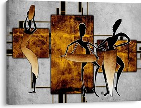 Obraz - Motywy kultury afrykańskiej (70x50 cm)