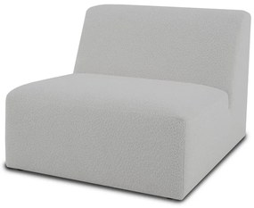 Biały moduł sofy z materiału bouclé (moduł środkowy) Roxy – Scandic