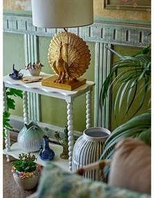 Lampa stołowa w kolorze złota z tekstylnym kloszem (wysokość 58,5 cm) Peacock – Bloomingville