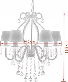 Żyrandol ze szklanymi kryształkami - EX150-Tafi