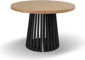 Stół rozkładany LAMELLI Dąb do Salonu Jadalni 110-210 x 110 x 76 cm, Okrągły