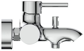 Wannowa bateria ścienna w kolorze srebra z połyskiem Ceraline – Ideal Standard