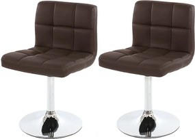 Krzesło do jadalni Cadiz (zestaw 2 sztuk),  brązowy