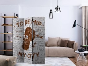 Parawan akustyczny Street art 135x172 cm 3-częściowy szary ARTGEIST B