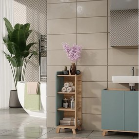 Szafka Midi sonoma/niebieski 30x35x90 karen