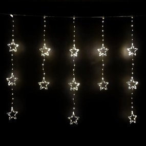 Kurtyna świetlna zewnętrzna Stars, 120 x 120 cm, LED, biały, timer, 8 funkcji, 120 cm