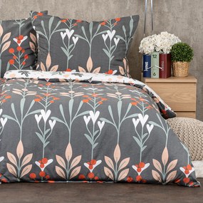 4Home Pościel flanelowa Winter nature, 220 x 200 cm, 2 szt. 70 x 90 cm, 220 x 200 cm, 2 szt. 70 x 90 cm