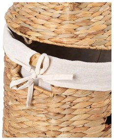 Dziecięcy kosz na zabawki z hiacyntu wodnego w naturalnym kolorze ø 30x56 cm Bear – Compactor