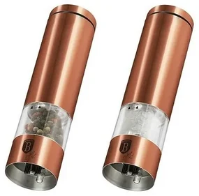 Berlinger Haus Komplet młynków elektrycznych do soli i pieprzu Rosegold Metallic Line