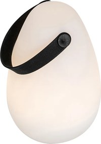 Zestaw 2 lamp stołowych białych RGBW ładowanych akumulatorowo IP54 - Pion