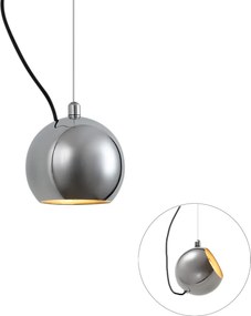 Designerska lampa wisząca chromowana do systemu szynowego 1-fazowego - Slimline Sara