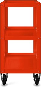 Narzędziowy wózek, warsztatowy HUGO, 700 x 816 x 400 mm, czerwony