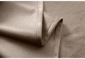 Zasłona zaciemniająca VELVET jasno brązowa 140x250 cm Zawieszanie: Taśma z wiązaniami