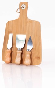Deska do krojenia serów + 3 noże, komplet