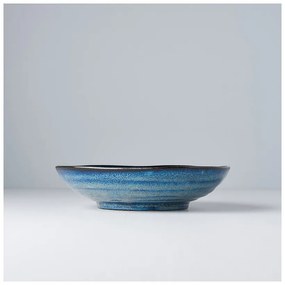 Niebieski głęboki talerz ceramiczny MIJ Indigo, ø 21 cm