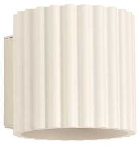 Kinkiet AURA beżowy G9 ryflowany SOLLUX  LIGHTING