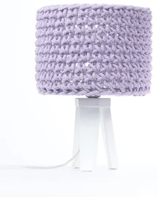 Lampa stołowa COTTON WOOD fioletowa BPS KONCEPT