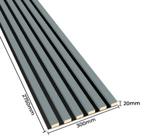 Akustyczne panele lamelowe 2 szt. skandynawska szarość C4-B25