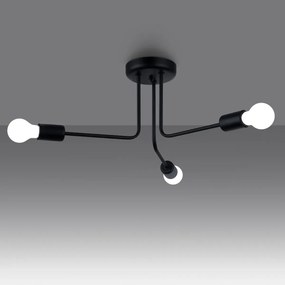 Żyrandol NORAH 3 czarny SOLLUX  LIGHTING