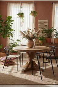 Krzesło sznurkowe w stylu boho L6-B79