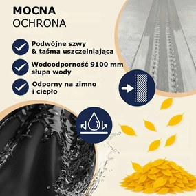 Ochronna plandeka na zestaw piwny BEER COVER, 180x90x74cm, antracytowa Kingsleeve