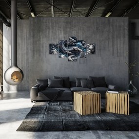 Obraz – Smok w dymie (125x70 cm)