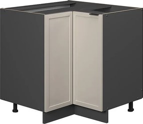 Szafka narożna greybeige 80.5x51.6x82 fame-line