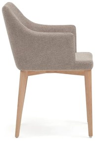 Beżowe krzesła zestaw 4 szt. Croft – Kave Home
