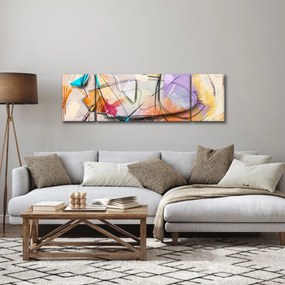 Obraz - Abstrakcja, ptaszek (170x50 cm)