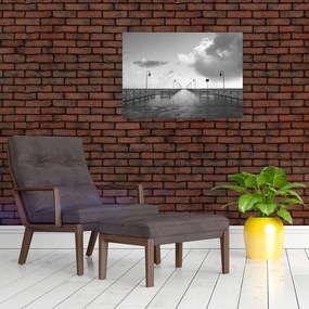 Obraz - Promenada nad wybrzeżem (70x50 cm)