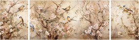 Obraz - Obraz ptaka w stylu vintage II. (170x50 cm)