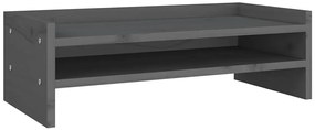 Szara sosnowa podstawka pod monitor - Zisto