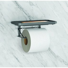 Samoprzylepny uchwyt ze stali nierdzewnej na papier toaletowy Origin Lava – Metaltex