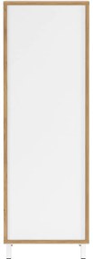 Biała wysoka/wąska szafka łazienkowa 39x120 cm Topeka – Germania