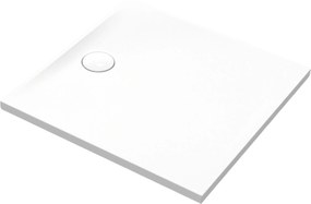 Brodzik z konglomeratu kwadratowy biały matowy RONA White Matt 80 x 80 | Różne rozmiary | Różne kolory : Kolor - Biały połysk, Rozmiar - 80x80 cm