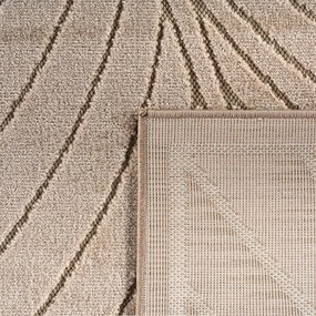 Dywan uniwersalny Nova 3D Liść beżowy 80 cm x 150 cm