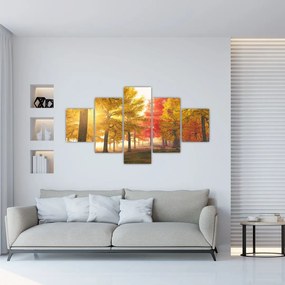 Obraz jesiennych drzew (125x70 cm)