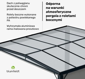 Blumfeldt Pantheon Cortina Solid Sky Altana ogrodowa 3x3