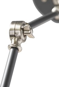 Industrialna lampa ścienna szara regulowana - Dazzle