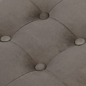 Brązowy składany taboret ZAREX VELVET L