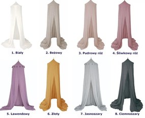 Lawendowy baldachim do pokoju dziecka G8-R29