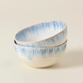 Biało-jasnoniebieska kamionkowa miska ø 16 cm Brisa – Costa Nova