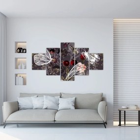 Obraz motyli (125x70 cm)
