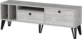 Szafka RTV - Aris - Szara Biała