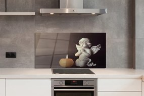 Panel Kuchenny Szklany Modlitwa Anioła przy Świecy
