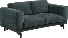 Kanapy  3-osobowa i 2-osobowa z zielonej tkaniny szenilowej DEMBOLA