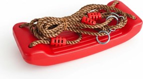 Huśtawka ogrodowa dla dzieci plastikowa Zoya czerwona 100 kg